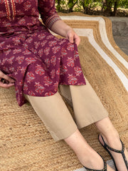 Beige Basic flex palazzo