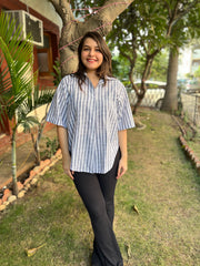 Indowestern Cotton free flow top - MYSANSKRITAM