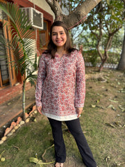 Woollen Jaal embroidered short kurti