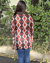 Rang Mahal Diamond collar short Kurti