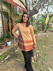 Beige Kullu woollen Kurti