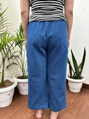 Soft denim indowestern palazzo