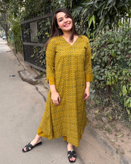 Mustard geometric Aline coord set