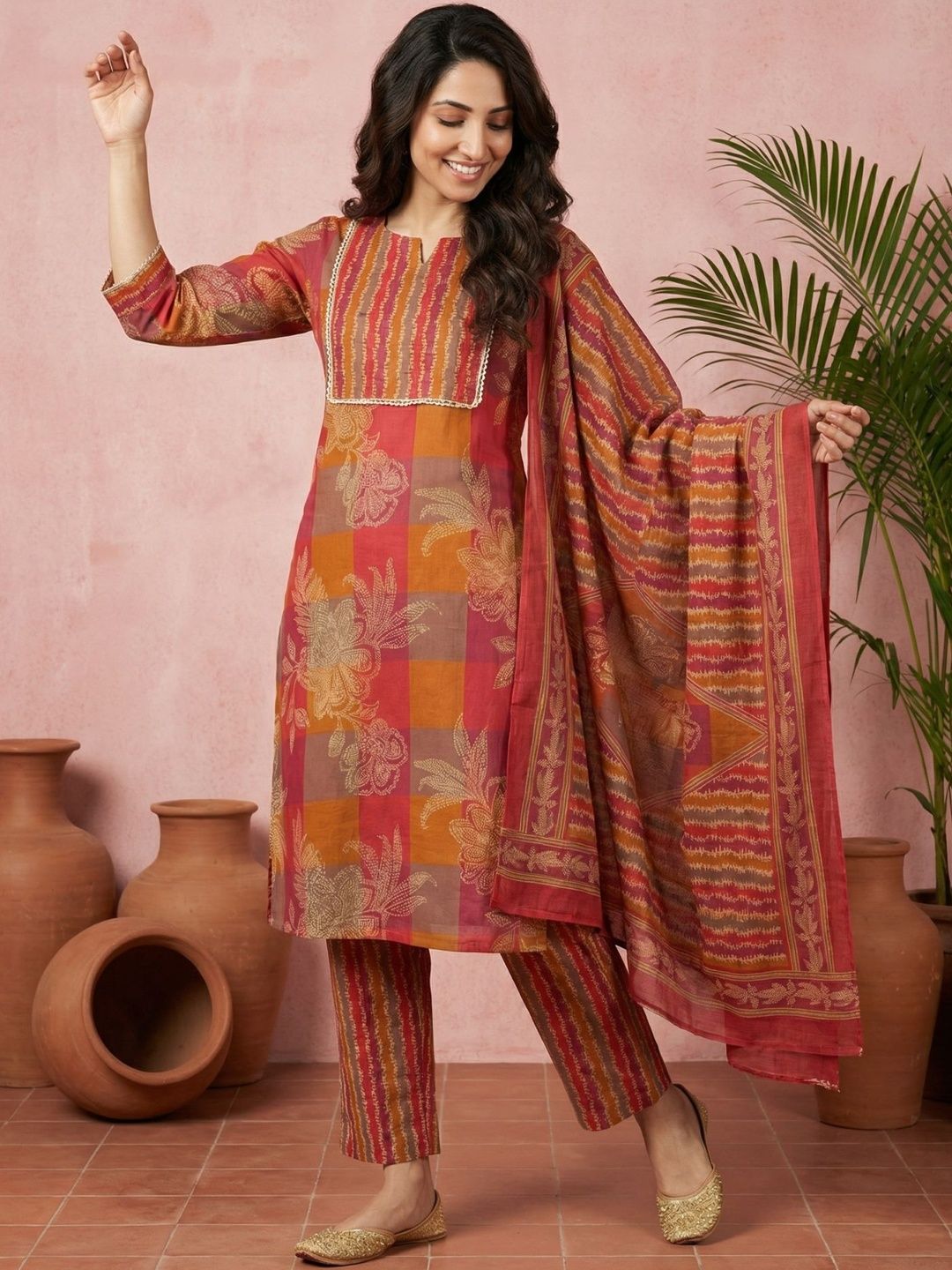 Gulzar Floral Cotton Suit Set