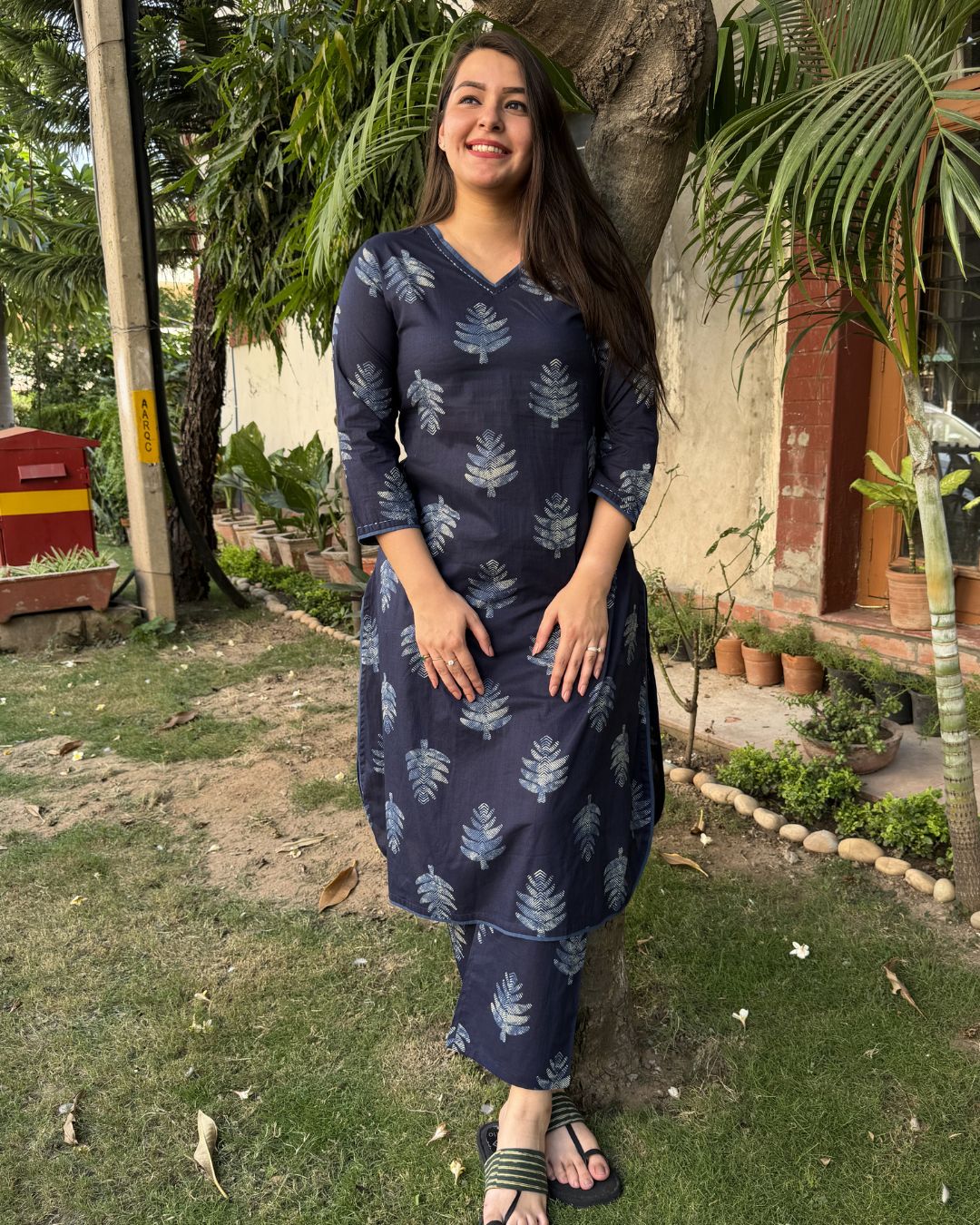 Indigo leaf Coord set