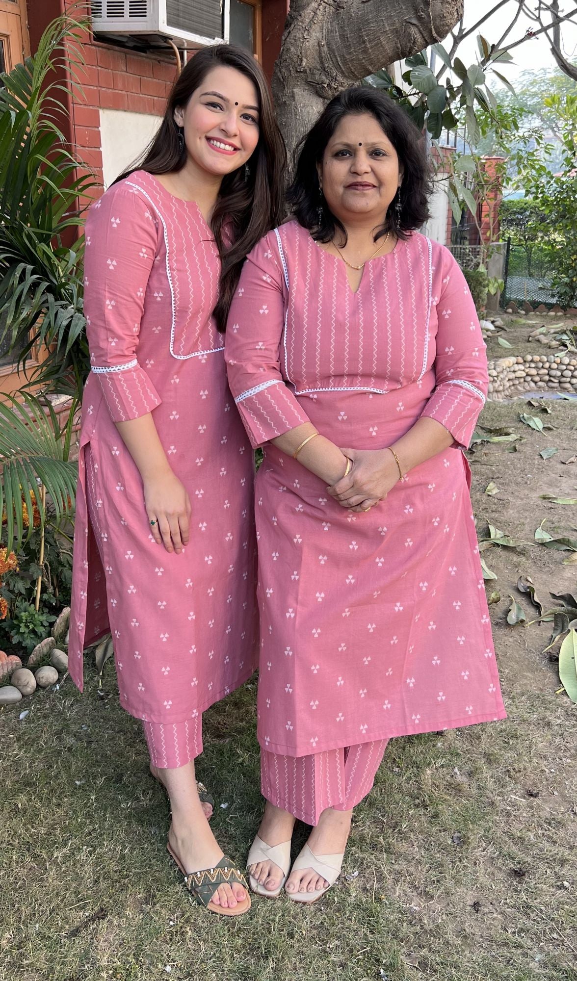 Pink Buti Kurta Only - MYSANSKRITAM