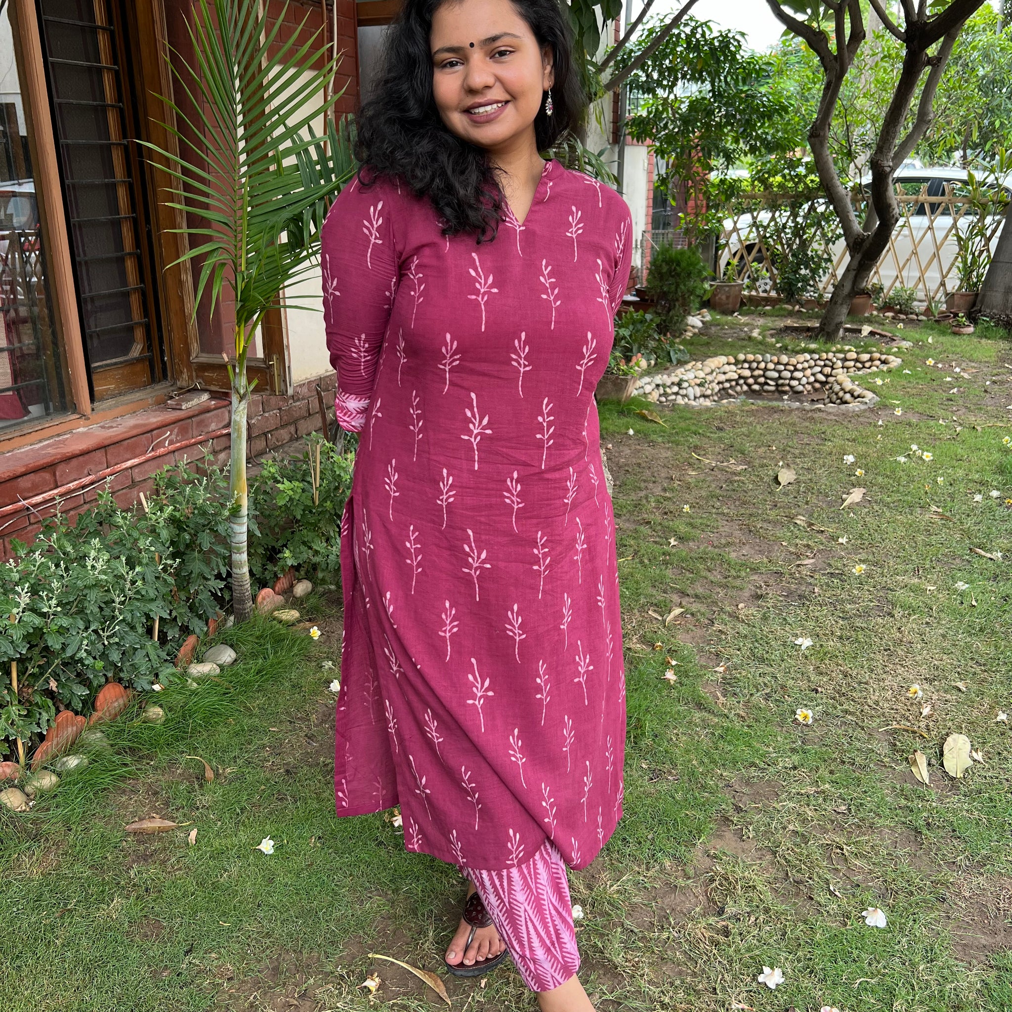 plus size kurta palazzo set