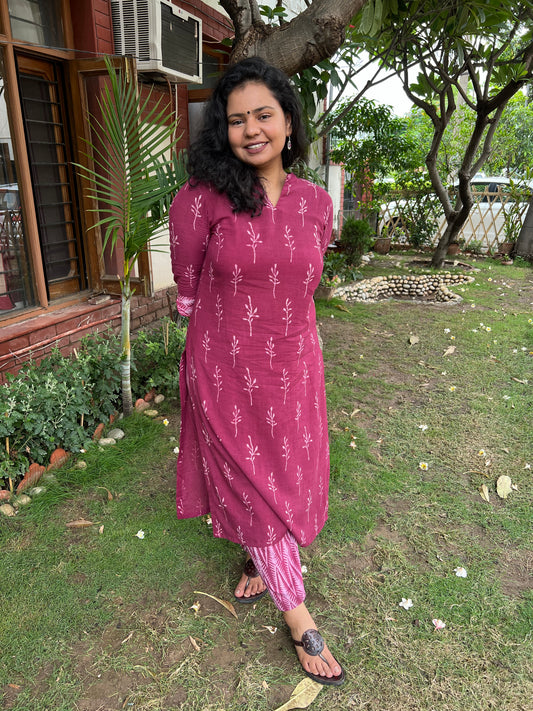 plus size kurta palazzo set