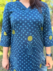 Indigo Big flower coord set