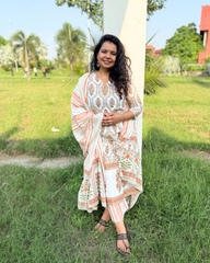 Kesari Handblock print suit set