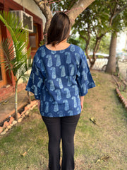 Indigo Leaf Top - MYSANSKRITAM