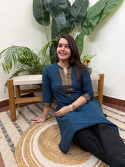 Peacock Narayanpeth border kurti