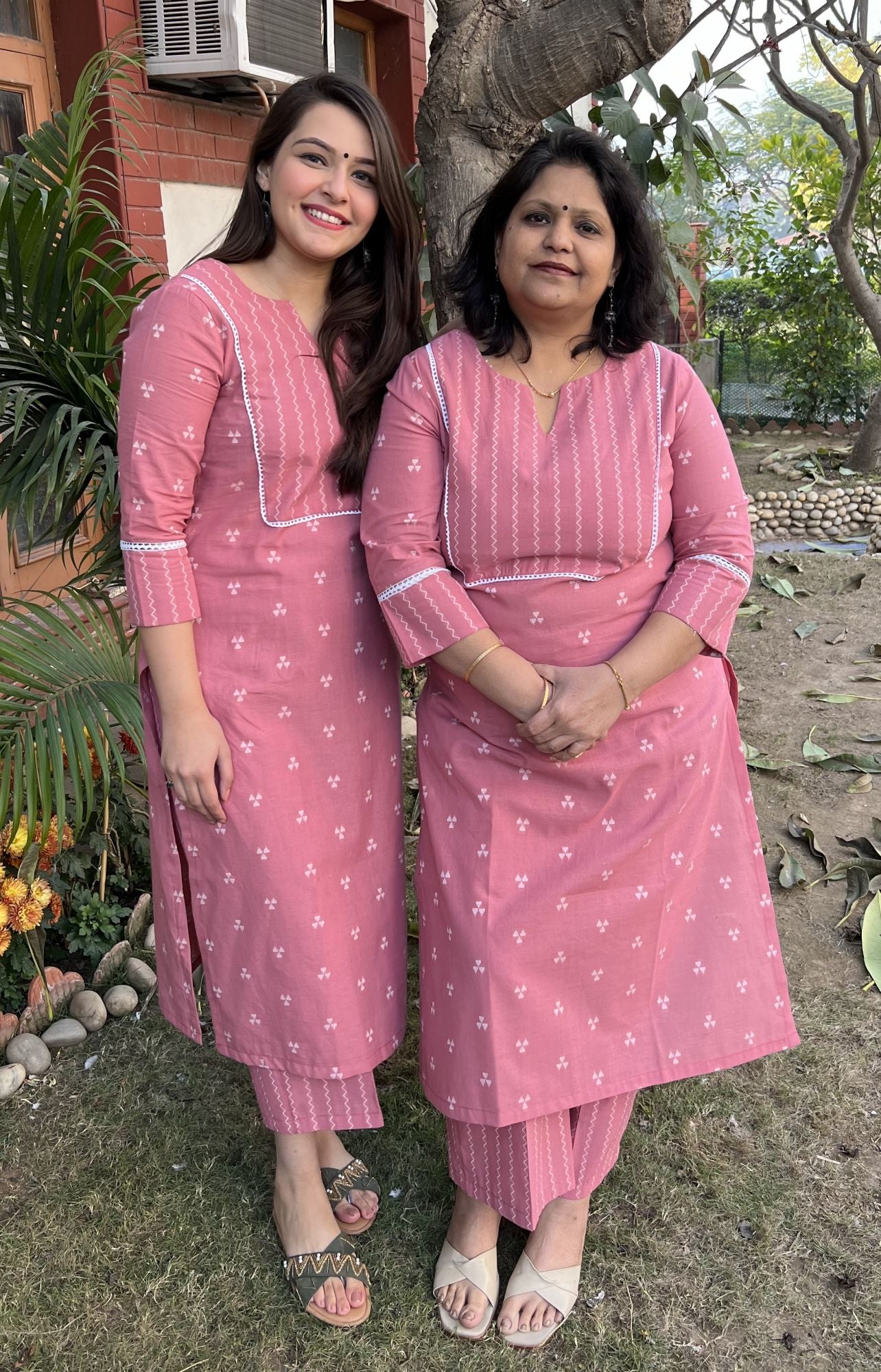 Pink Buti Kurta Only - MYSANSKRITAM