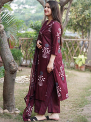Wine Big Buta suit set