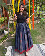 2 Print Kali skirt (Indigo)