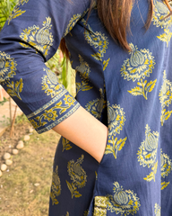 Indigo Buta Full suit set