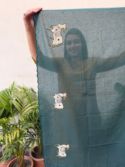 Mustard Mehendi Buti Suit Set