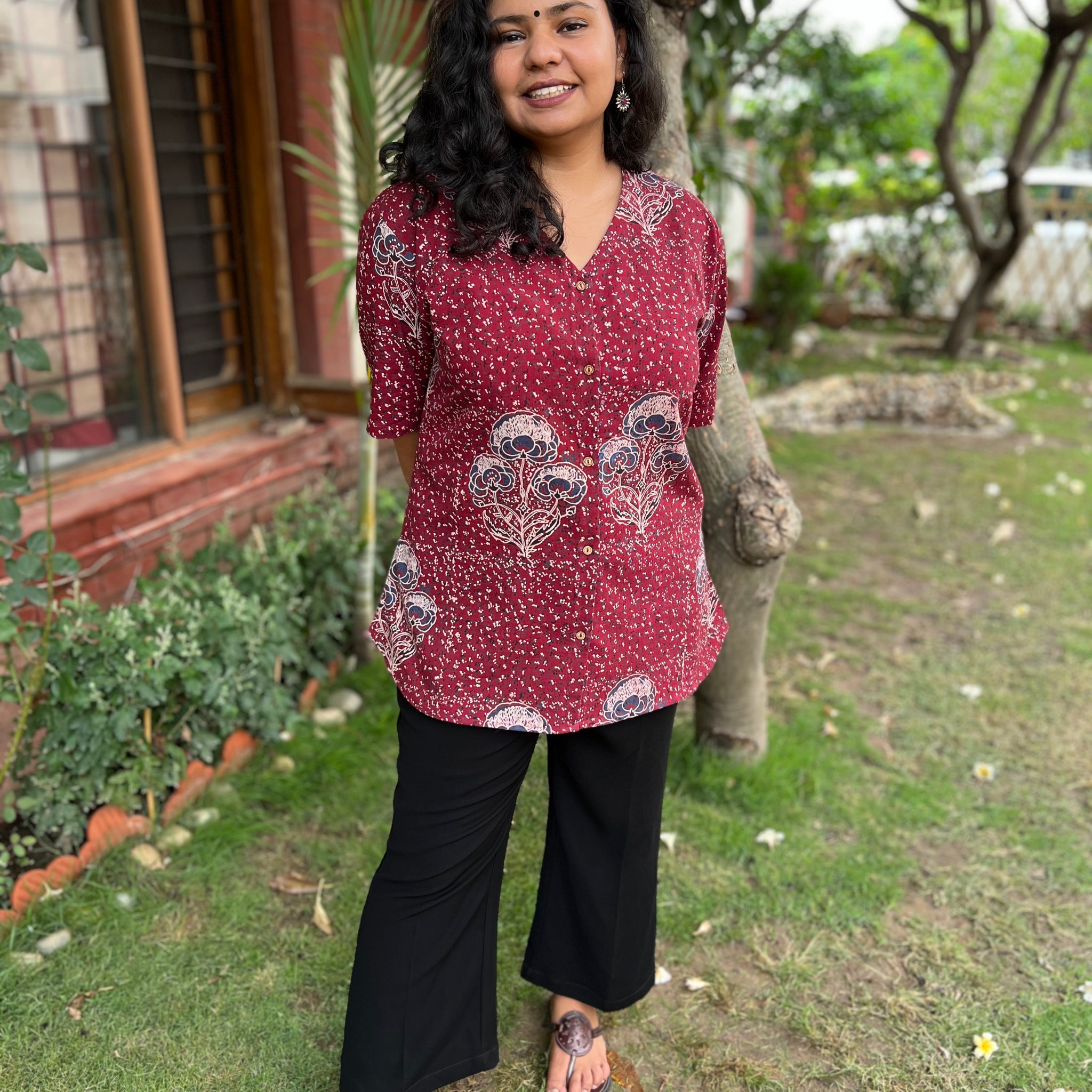 plus size kurta palazzo set