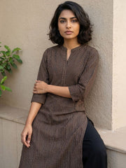 Coffee Brown Straight Kurta