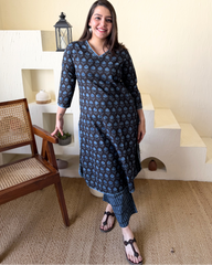 Dark Blue small tree coord set