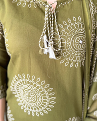 Mehendi green suit set
