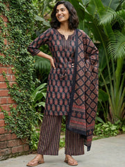 Black Ambi cotton suit set