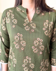 Mehendi Green Aline Kurta
