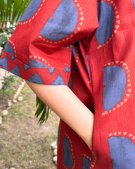 Maroon jharokha Top