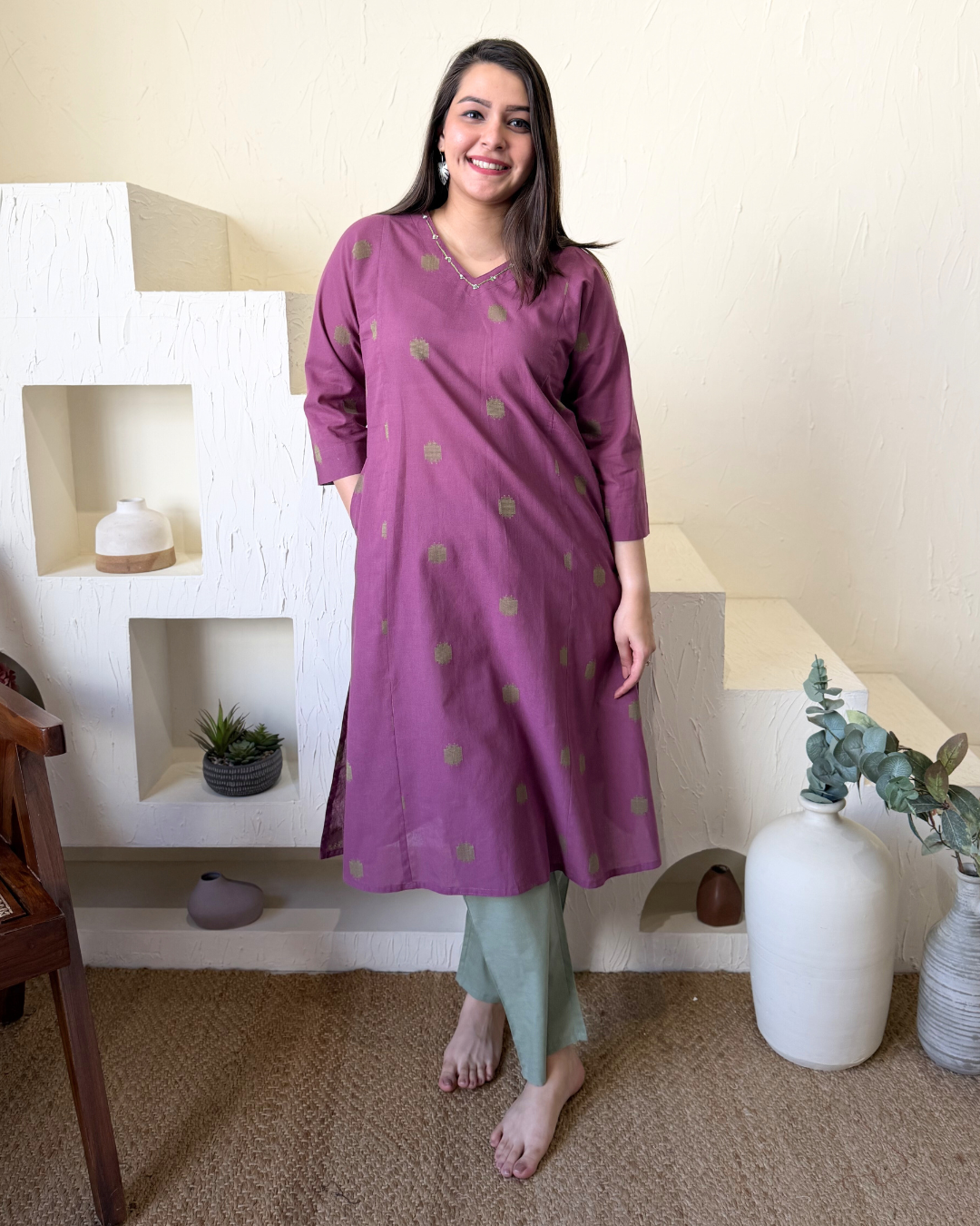 Onion pink south cotton coord set