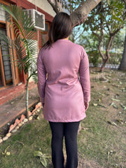 Onion pink Woollen short kurti