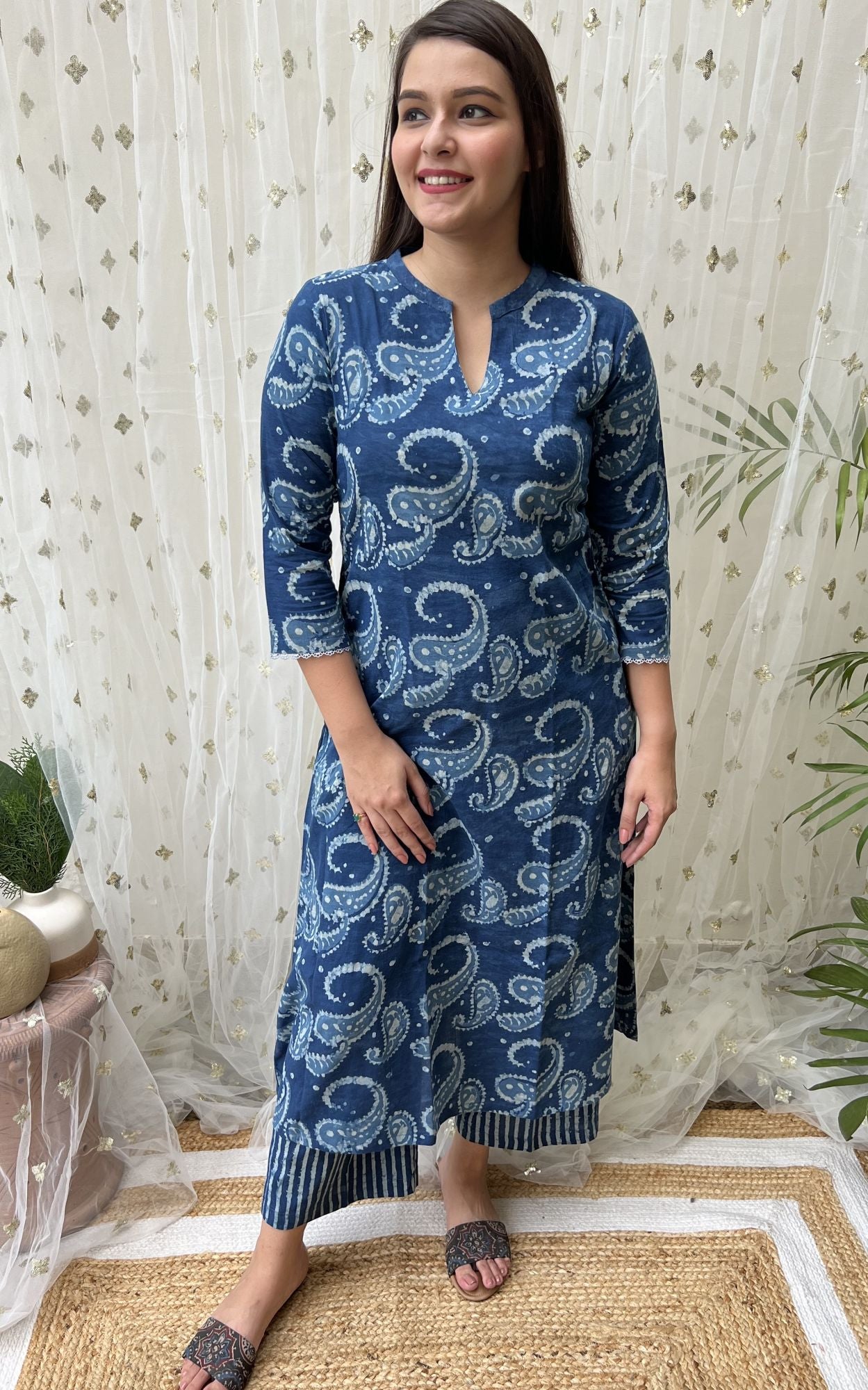 Indigo Ambi Coord set - MYSANSKRITAM