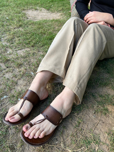 Beige woollen palazzo