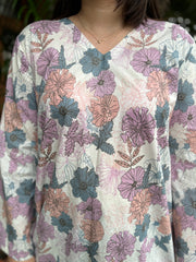 White floral kurti