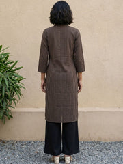 Coffee Brown Straight Kurta