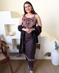 Black kodhi suit set