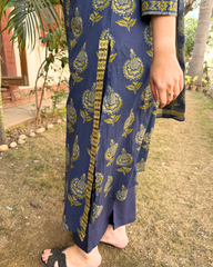 Indigo Buta Full suit set