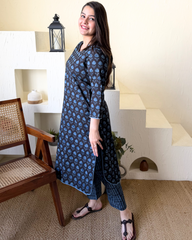 Dark Blue small tree coord set