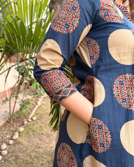 Indigo circle designer full suit set