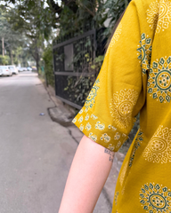 Mustard circle coord set