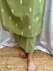Pista green south cotton Coord set