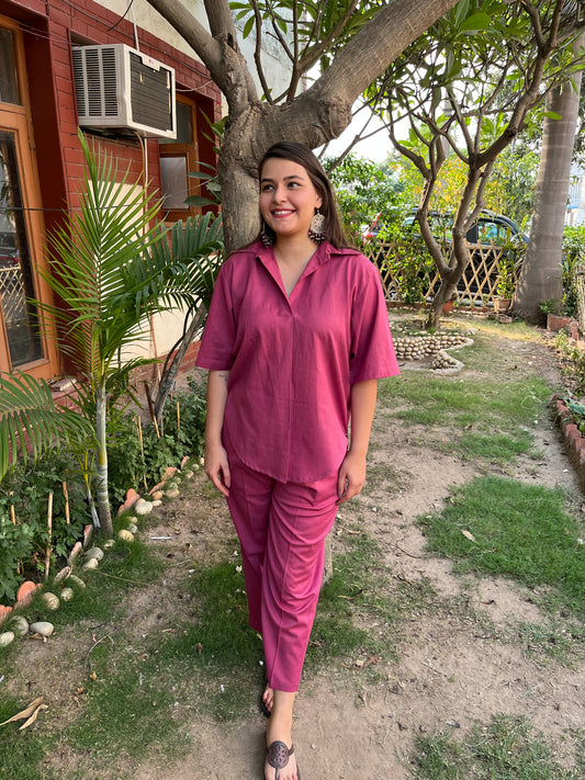 Onion Pink Solid Top - MYSANSKRITAM