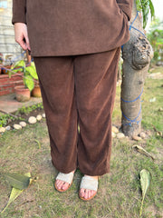 Brown imported woollen coord set