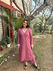 Pink woollen coord set