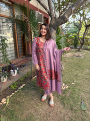 Onion embroidered Woollen full suit set