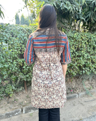 Beige Handblock designer top