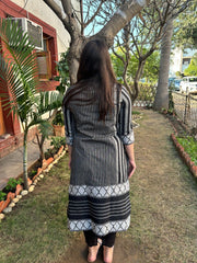 Black Straight Collor Kurta