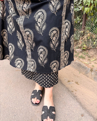 Black Ambi A-line coord set