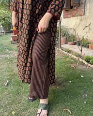 Black ambi gather style Coord set