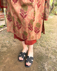 Rust Buta Sanganeri full suit set