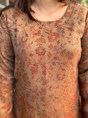 Brown Ambi woollen short kurti